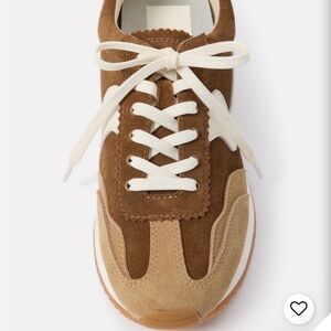Dolce Vita Brown and Cream Sneakers